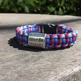 Help for Heroes Charmed Paracord Bracelet
