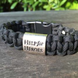 Help for Heroes Black Ops Special Edition Paracord Bracelet