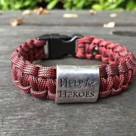 Help for Heroes Firefighters Special Edition Paracord Bracelet